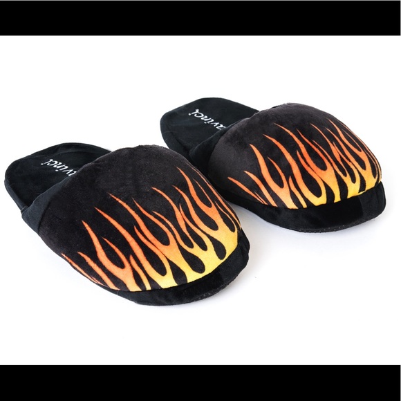 Flame Plush Slippers - Picture 2 of 7